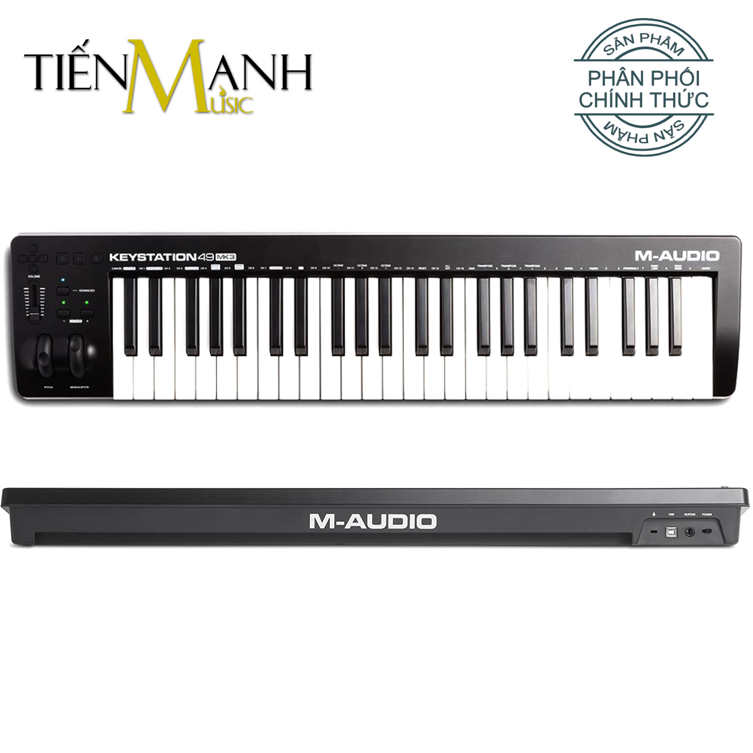 M-Audio Keystation 49 Phím MK3 MIDI Keyboard Controller MKIII MAudio Bàn phím sáng tác - Sản xuất âm nhạc producer